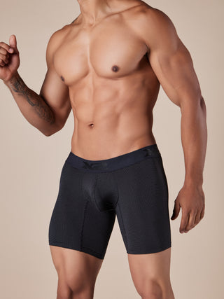 Bóxer Medio Martino Nylon Negro