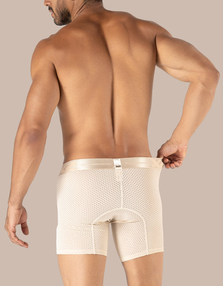 Colorful Jacquard Nylon Mid Boxer