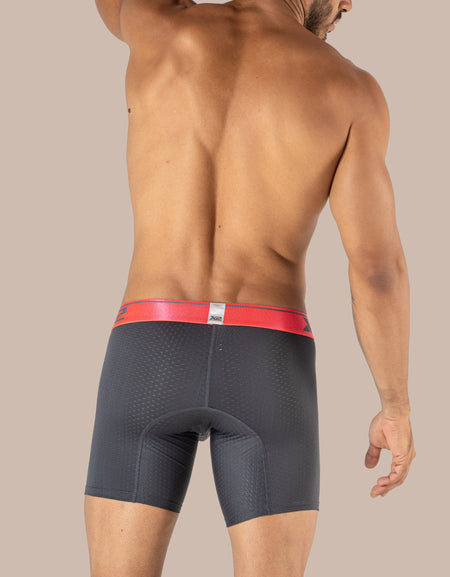 Powerful Jacquard Nylon Mid Boxer