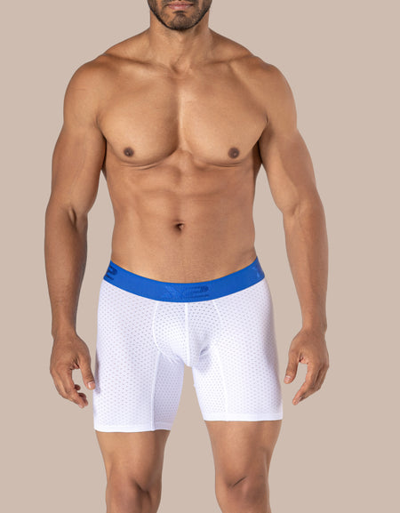 Animated Jacquard Nylon Mid Boxer