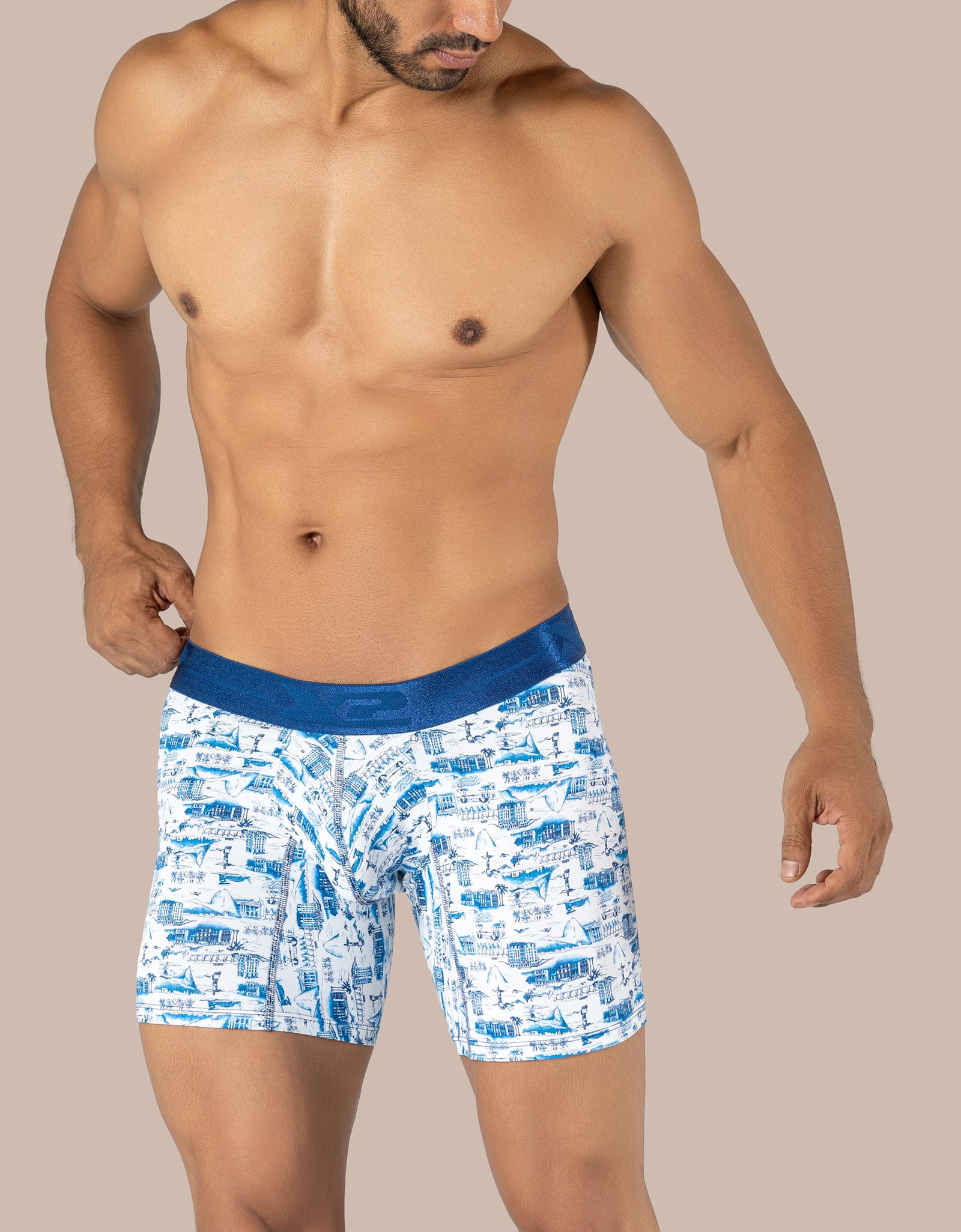 Secret Printed Mid Boxer