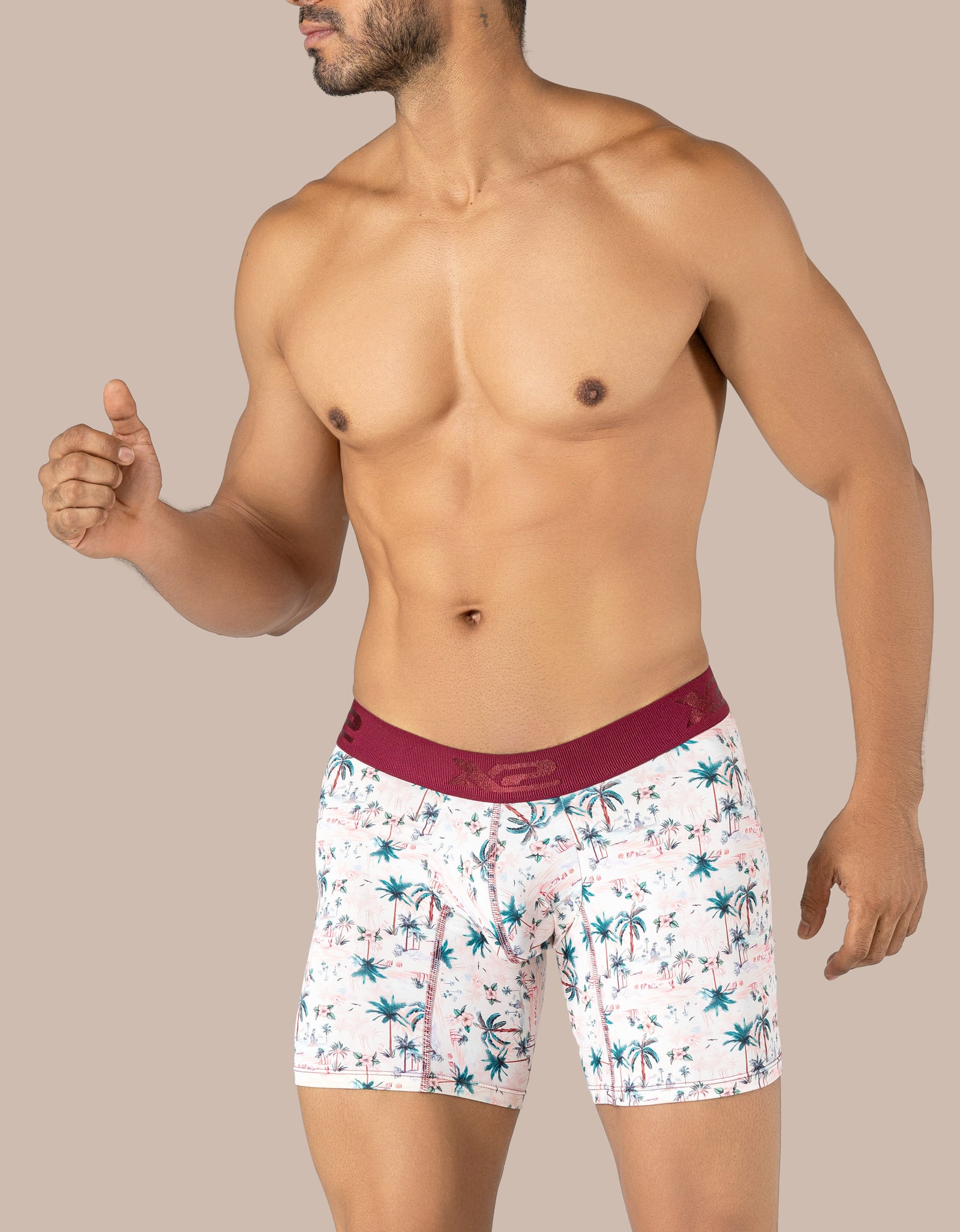Bacio Printed Mid Boxer