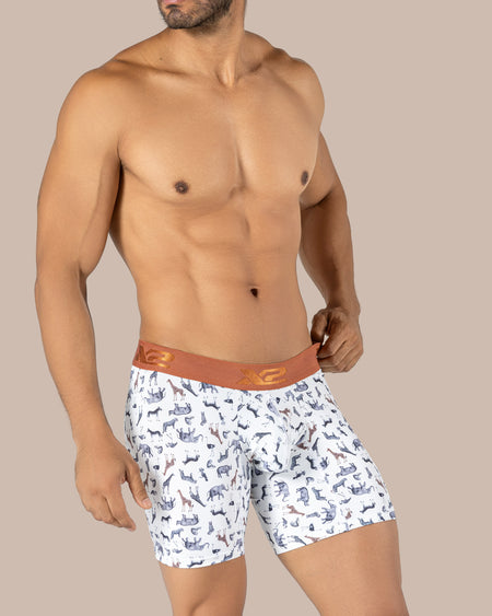 Abisso Printed Mid Boxer