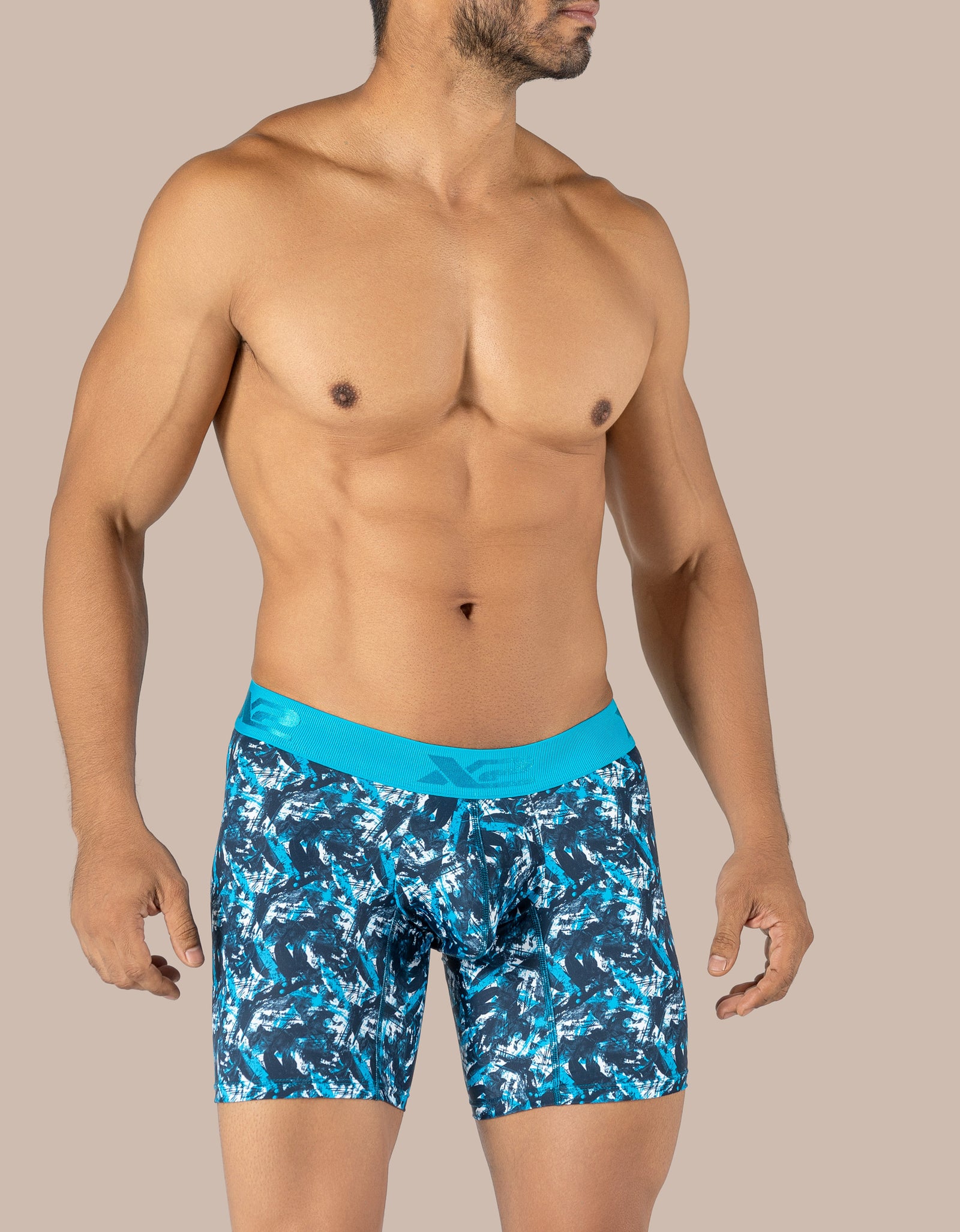 Steel Printed Mid Boxer