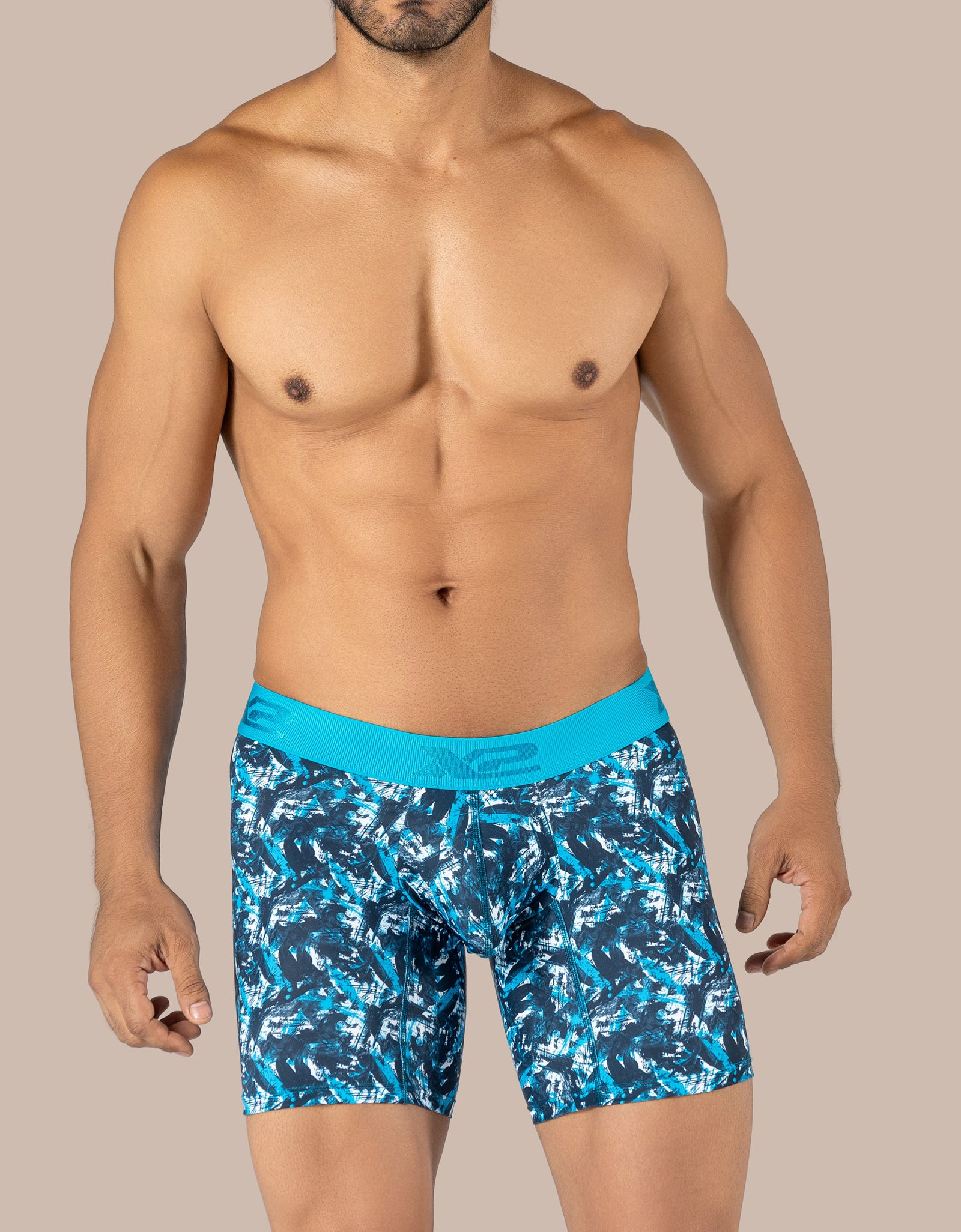 Steel Printed Mid Boxer