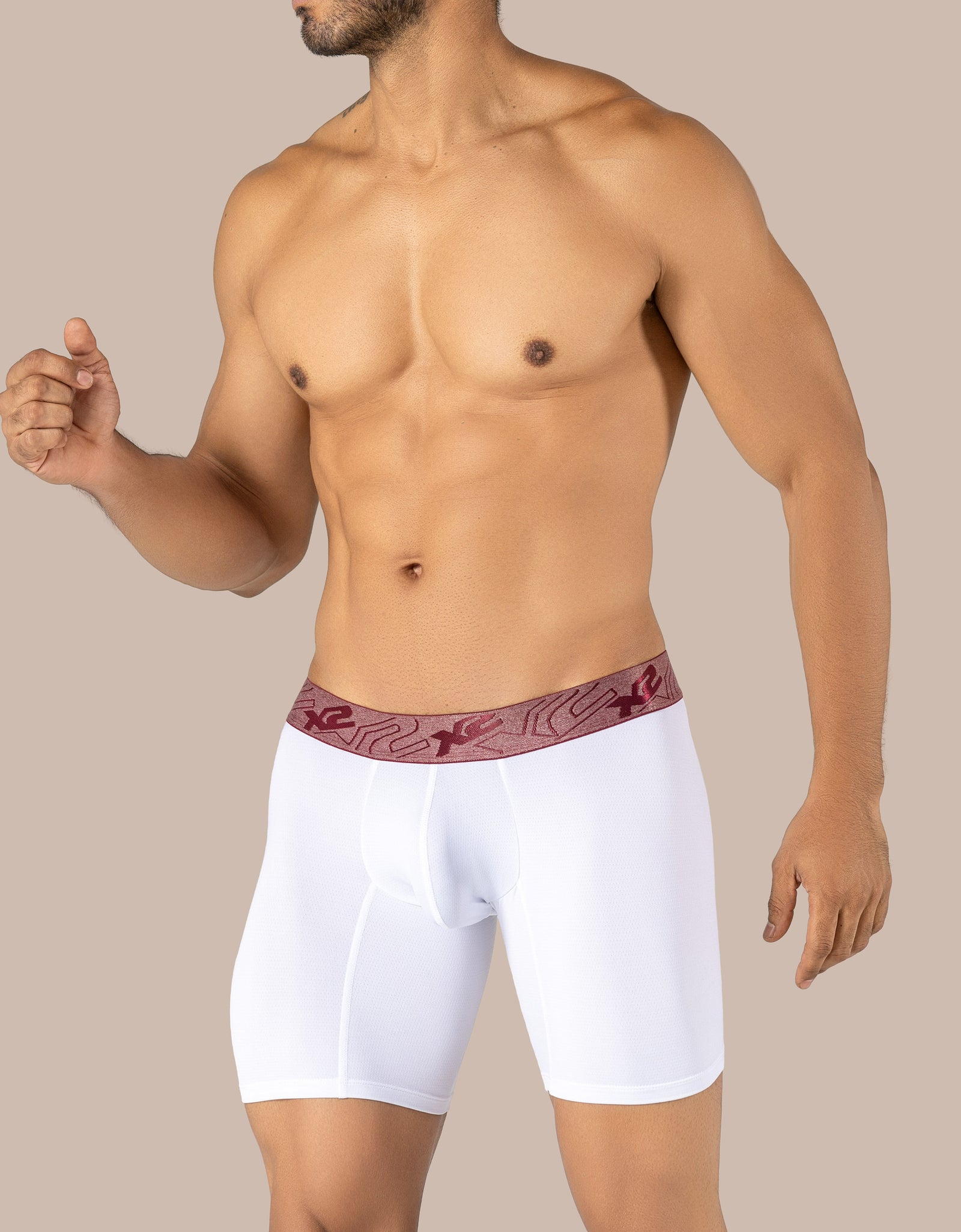 Eco Jacquard Nylon Mid Boxer