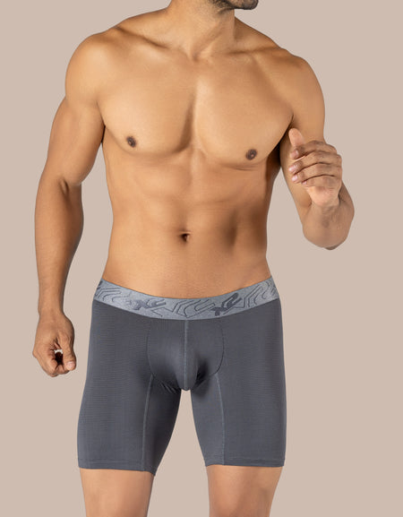 Espresso Nylon Mid Boxer