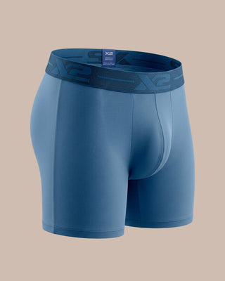 Bóxer Medio Cesar Nylon Azul X2