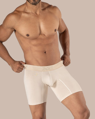 Bóxer Medio Algodón Torino Beige