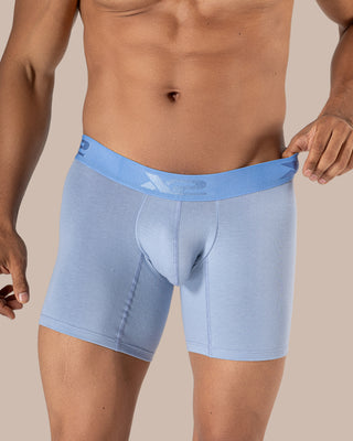 Bóxer Medio Torino Azul Algodón Cielo