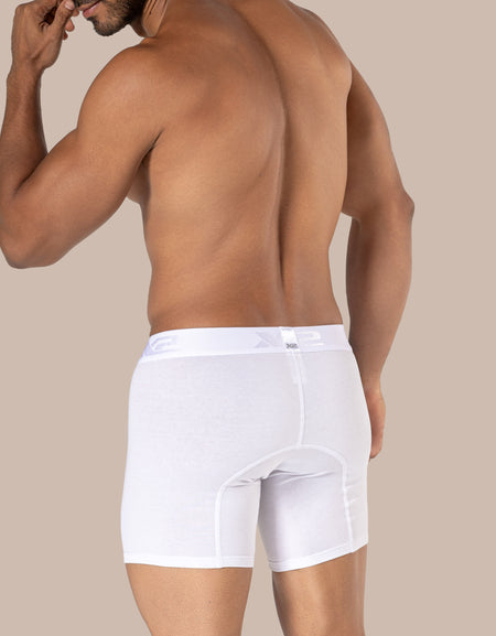 White Cotton Medium Boxer Torino