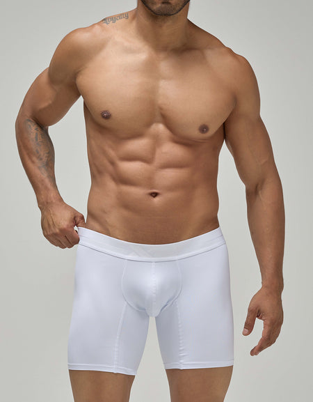 Medium Monumental White Nylon Boxer