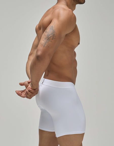Medium Monumental White Nylon Boxer