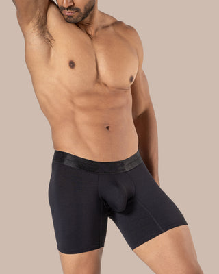 Bóxer Medio Monumental Nylon Negro