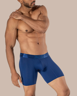 Bóxer Medio Gallardini Nylon Azul