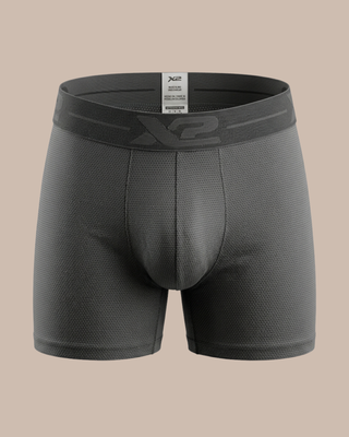 Martino Nylon Medium Boxer Shorts, Black