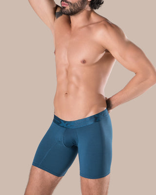 Martino Nylon Medium Boxer Shorts, Black