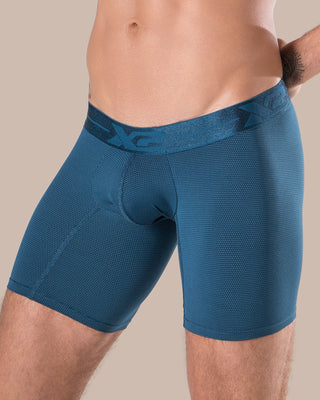 Martino Nylon Medium Boxer Shorts, Black