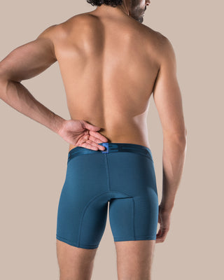 Martino Nylon Medium Boxer Shorts, Black