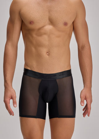 Black Nylon Medium Boxer Simetry