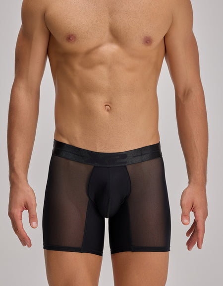 Black Nylon Medium Boxer Simetry