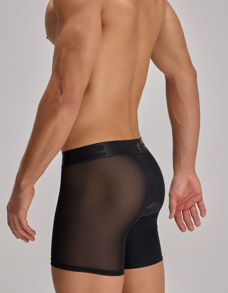 Black Nylon Medium Boxer Simetry