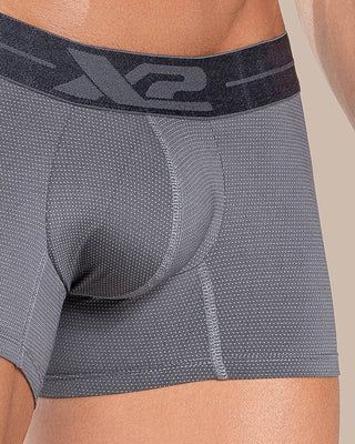 Bóxer Corto Martino Nylon Gris X2