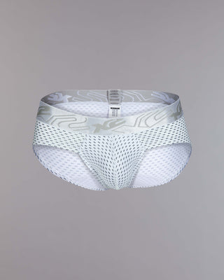 Brief Printed Elegance White