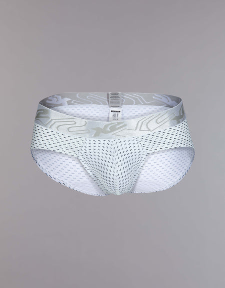 Brief Printed Elegance White