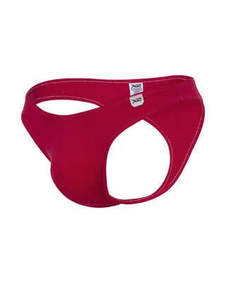 Bikini Tipo Hilo Nylon Monumental Rojo X2