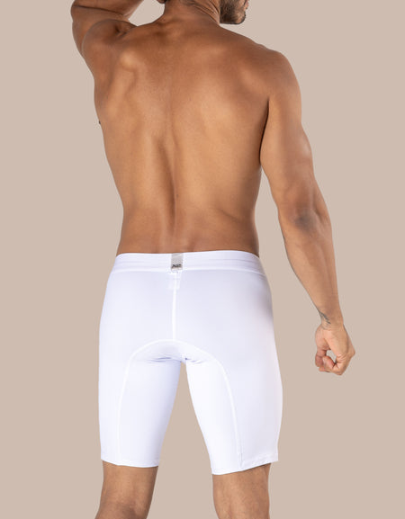 Monumental White Long Boxer
