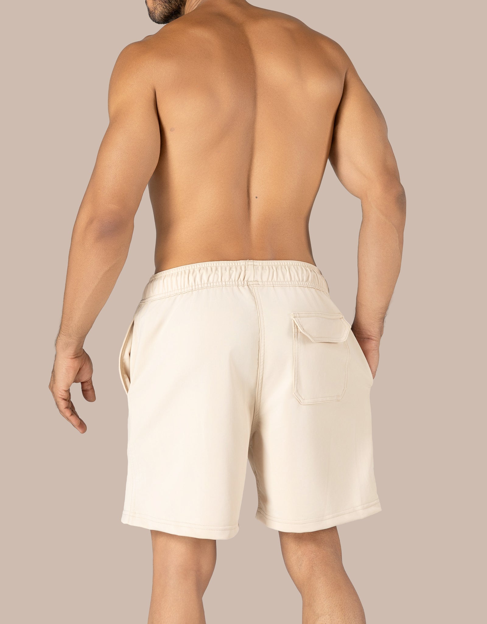 Pantaloneta Deportiva Beige