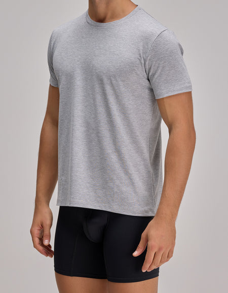 Camiseta Cuello Redondo Gris