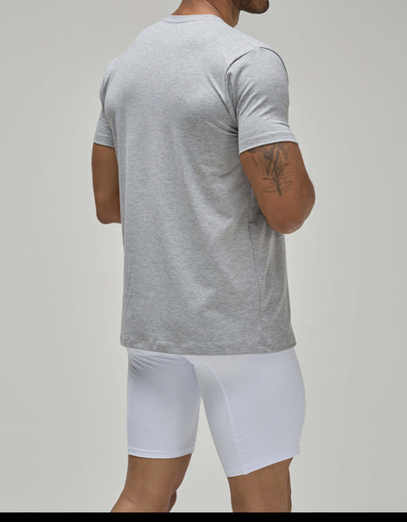 Camiseta Cuello V Gris