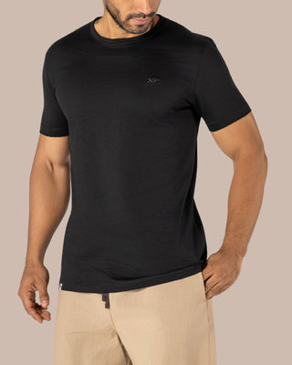 Black Round Neck T-Shirt