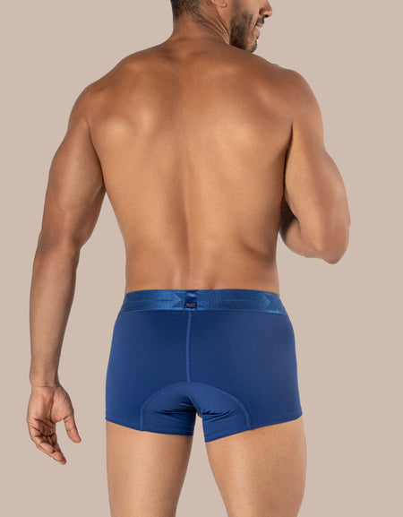 Dark Blue Nylon Lombardi Boxer Shorts