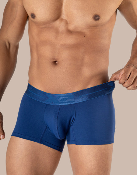 Dark Blue Nylon Lombardi Boxer Shorts