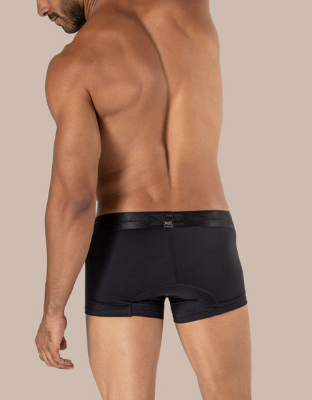 Lombardi Black Nylon Boxer Shorts