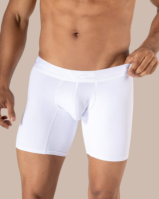 Bóxer Medio Lombardi Nylon Blanco