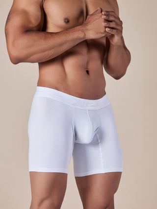 Bóxer Medio Algodón Torino Blanco